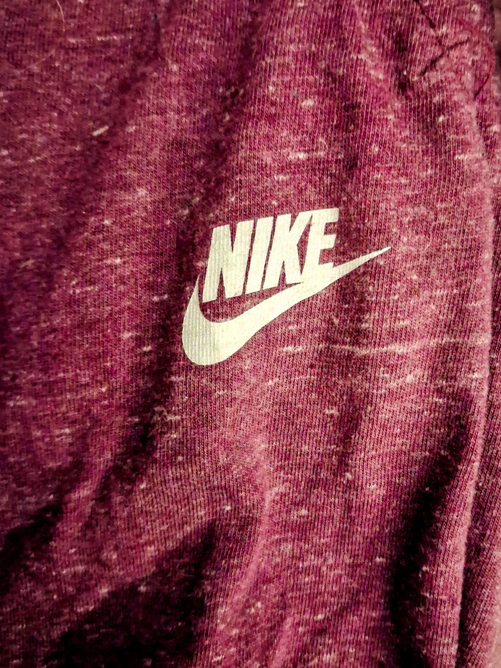 Nike Women's Maroon Heather Jogger capris